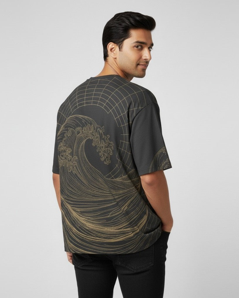 Premium Oversized T-Shirt – 240 GSM Micro-Knitted Polyester