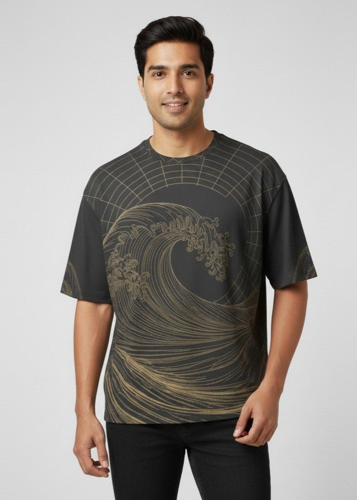 Premium Oversized T-Shirt – 240 GSM Micro-Knitted Polyester