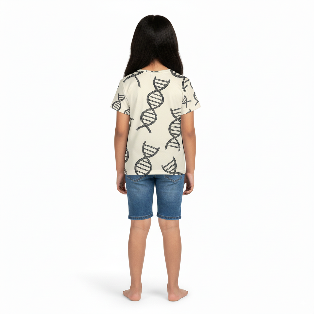 Girl's Crew Neck T-Shirt 100% spun polyester