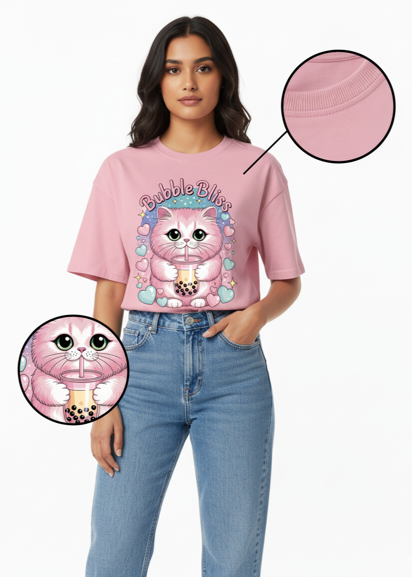 Unisex Oversized Terry Cotton T-Shirt – Luxury Finish with DTG Print