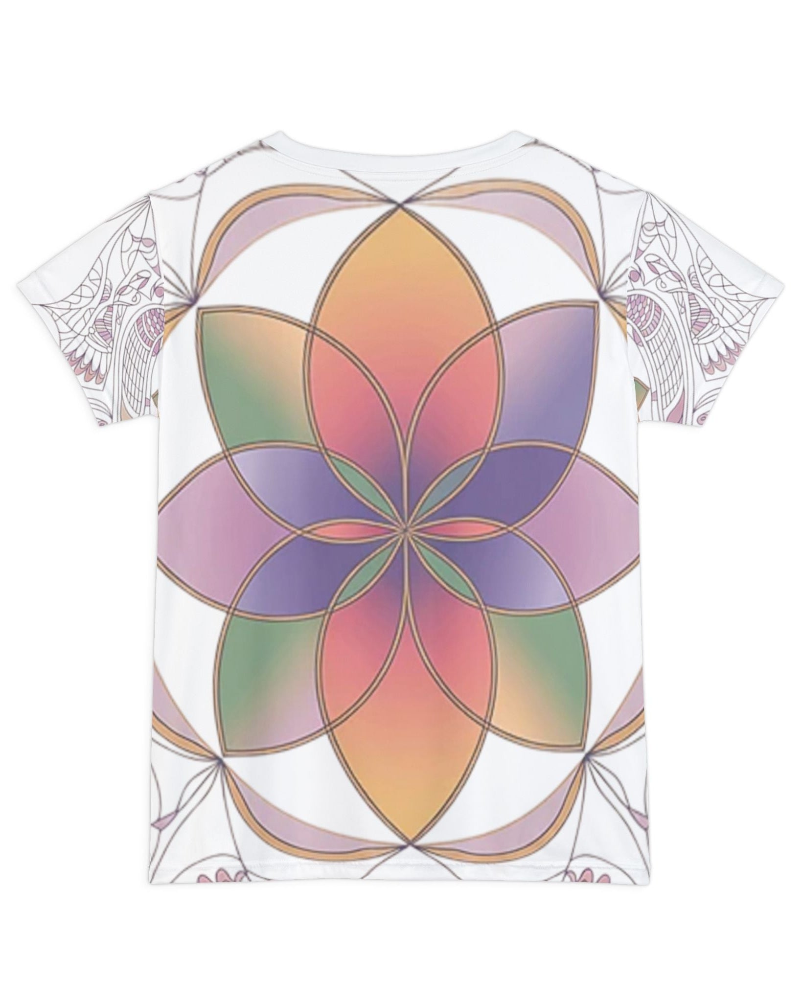 Women's Premium Polyester Unisex T-Shirt – Vibrant All-Over Print