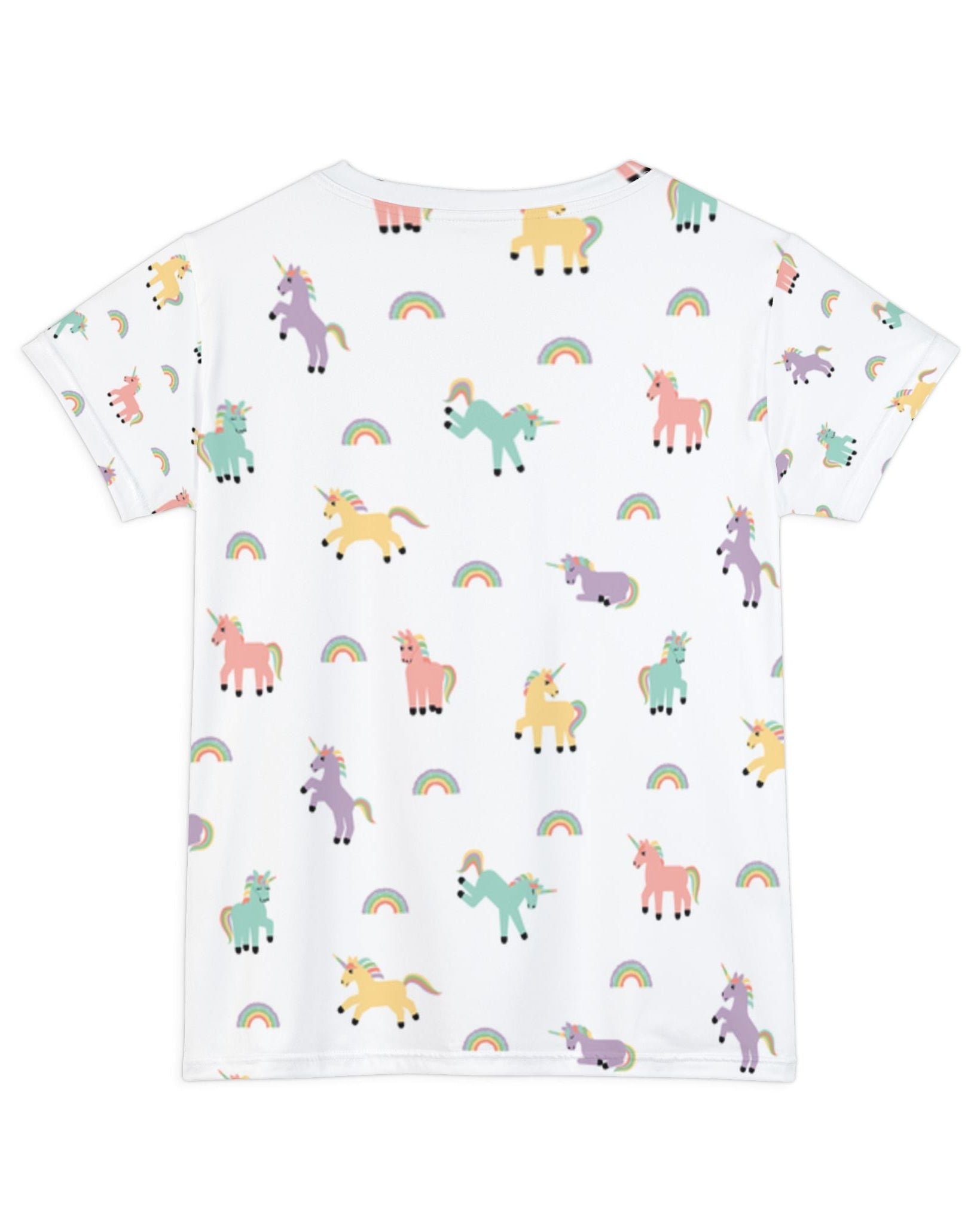 Women's Premium Polyester Unisex T-Shirt – Vibrant All-Over Print