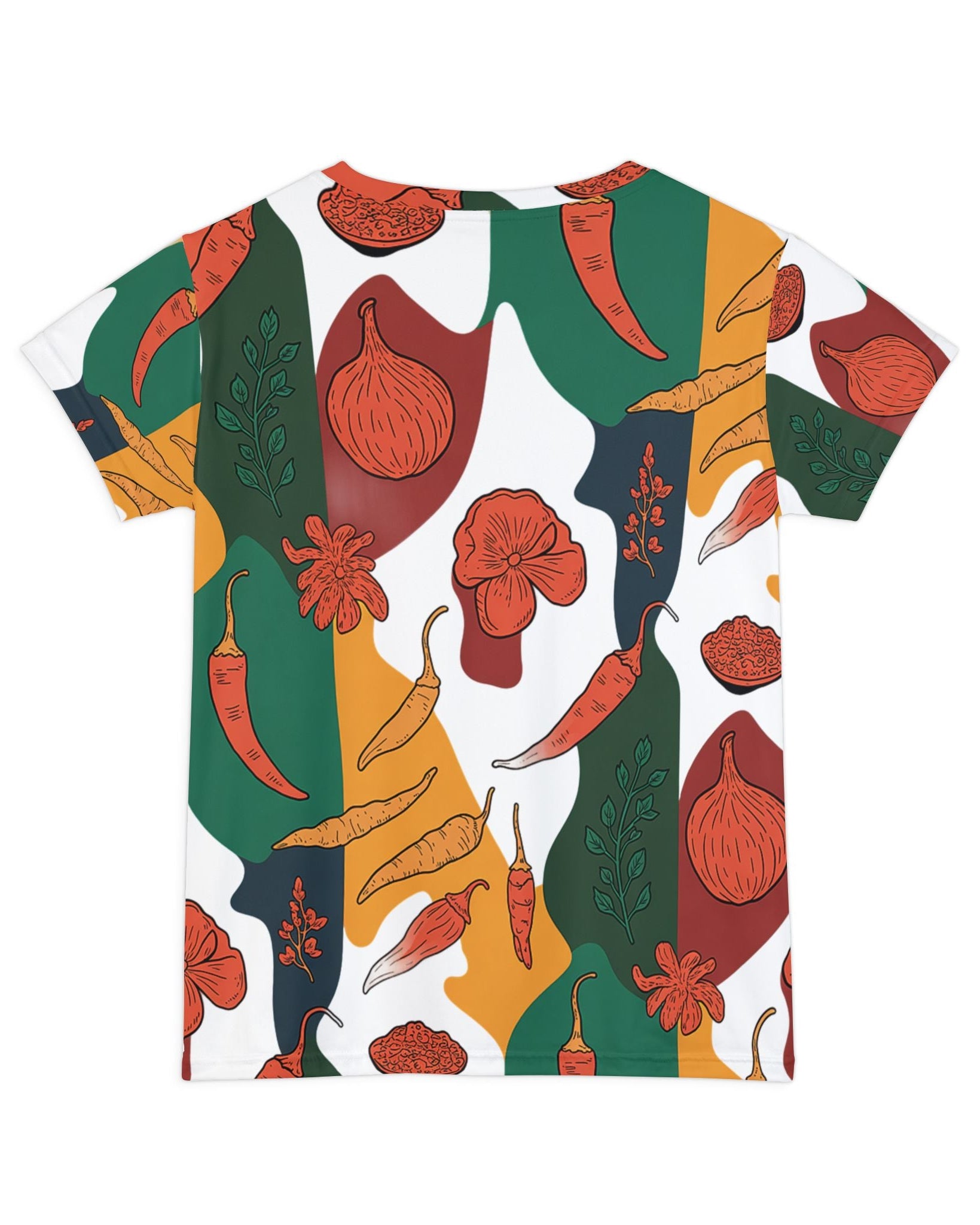 Women's Premium Polyester Unisex T-Shirt – Vibrant All-Over Print