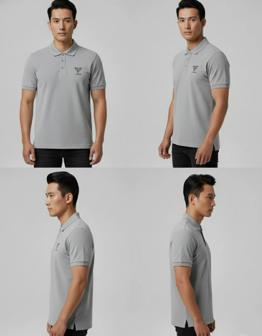 Classic Men’s Polo – 100% Cotton Airtex Comfort