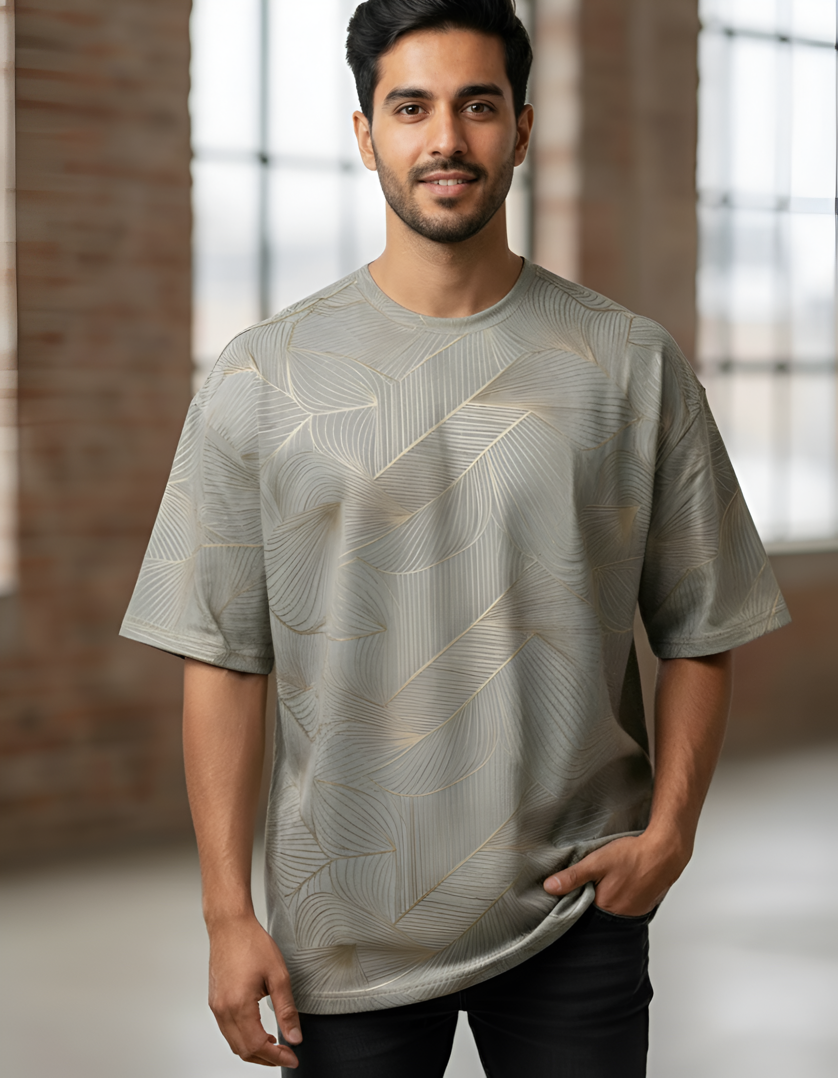 Premium Oversized T-Shirt – 240 GSM Micro-Knitted Polyester