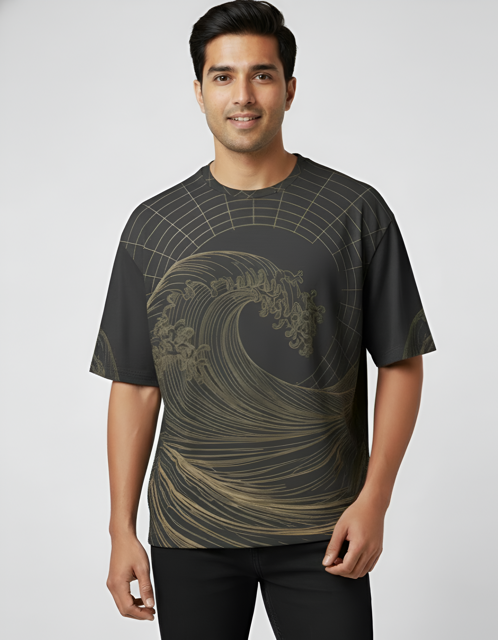 Premium Oversized T-Shirt – 240 GSM Micro-Knitted Polyester