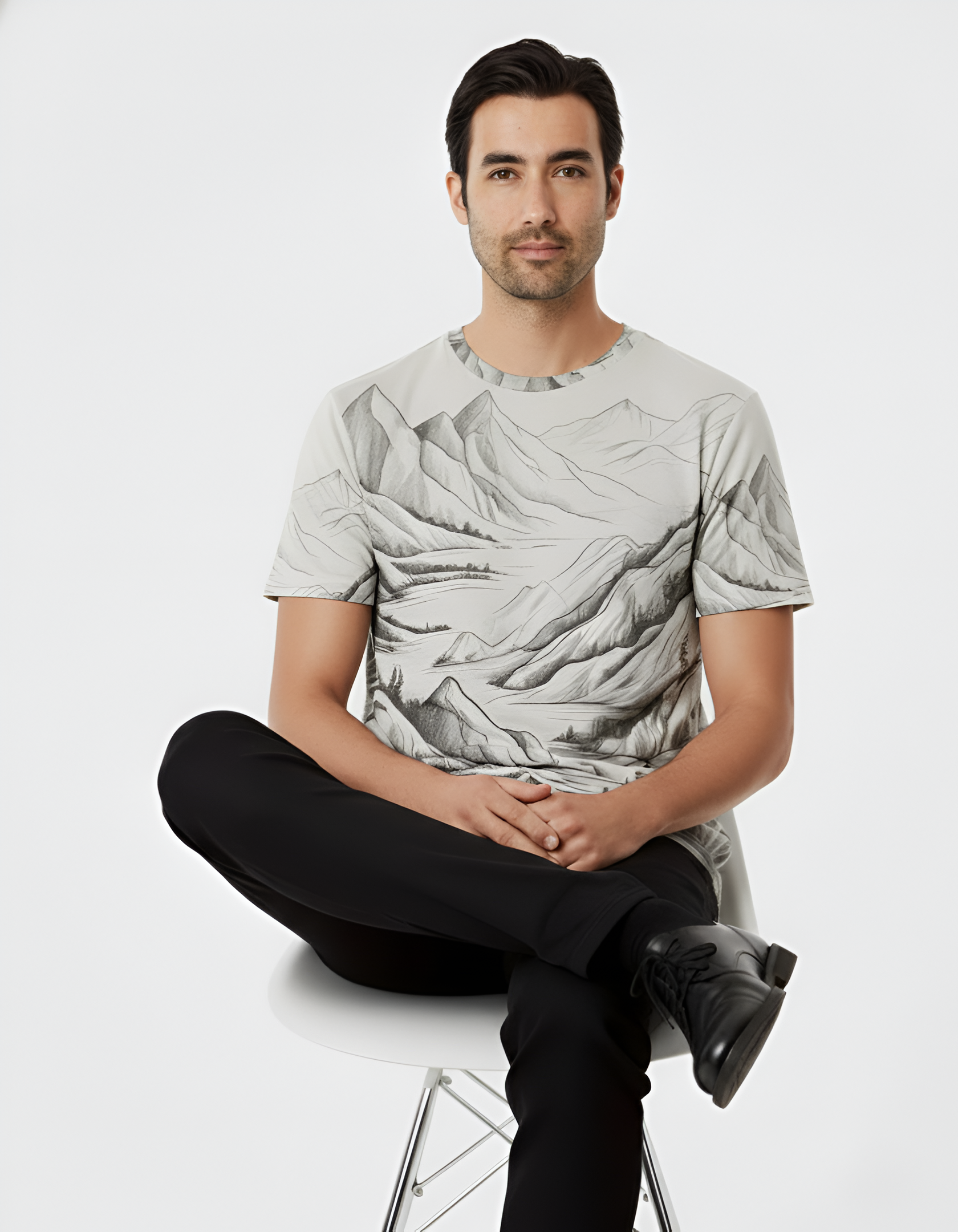 Premium Polyester Unisex T-Shirt – Vibrant All-Over Print