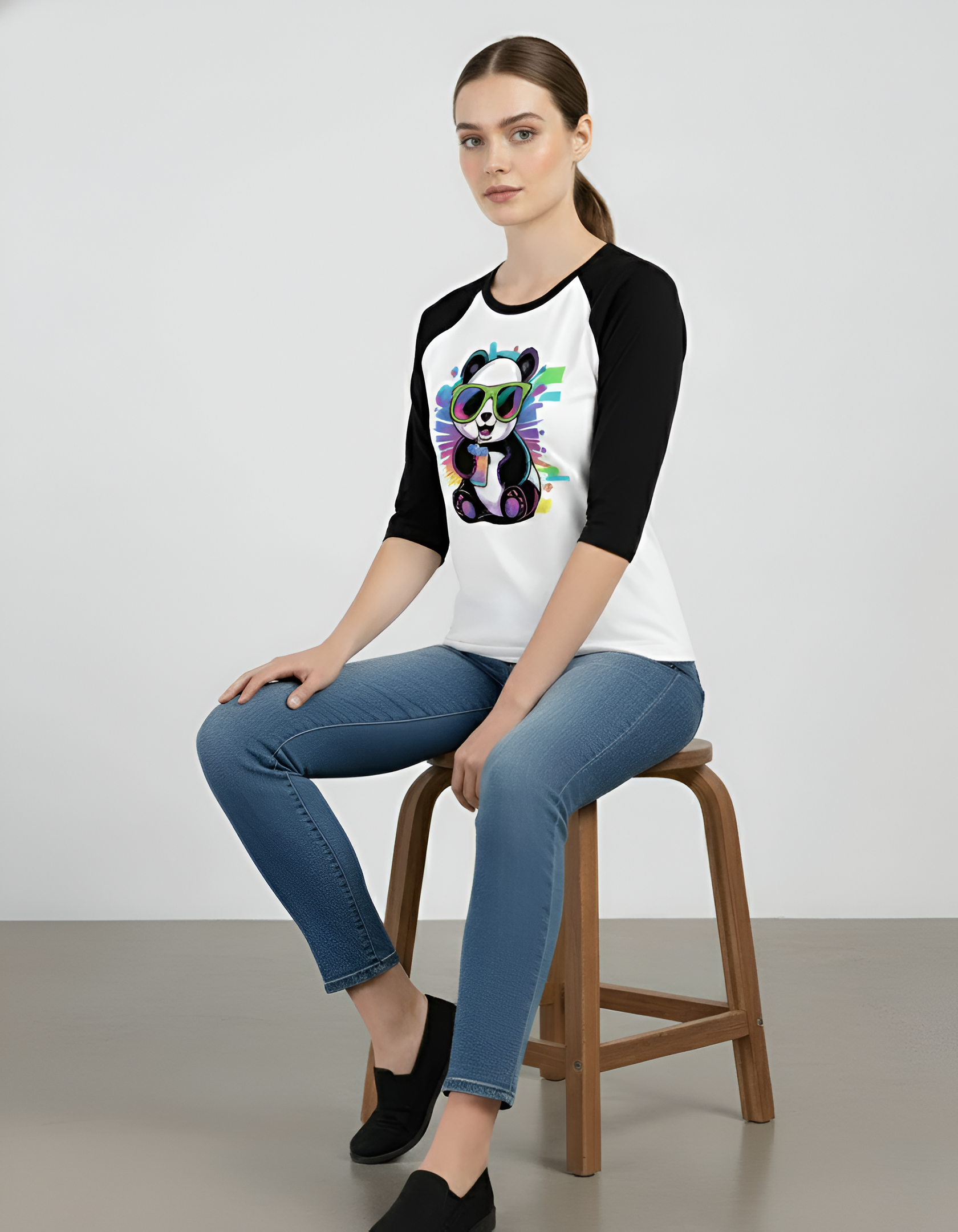 Women's Raglan T-Shirt 100% Cotton