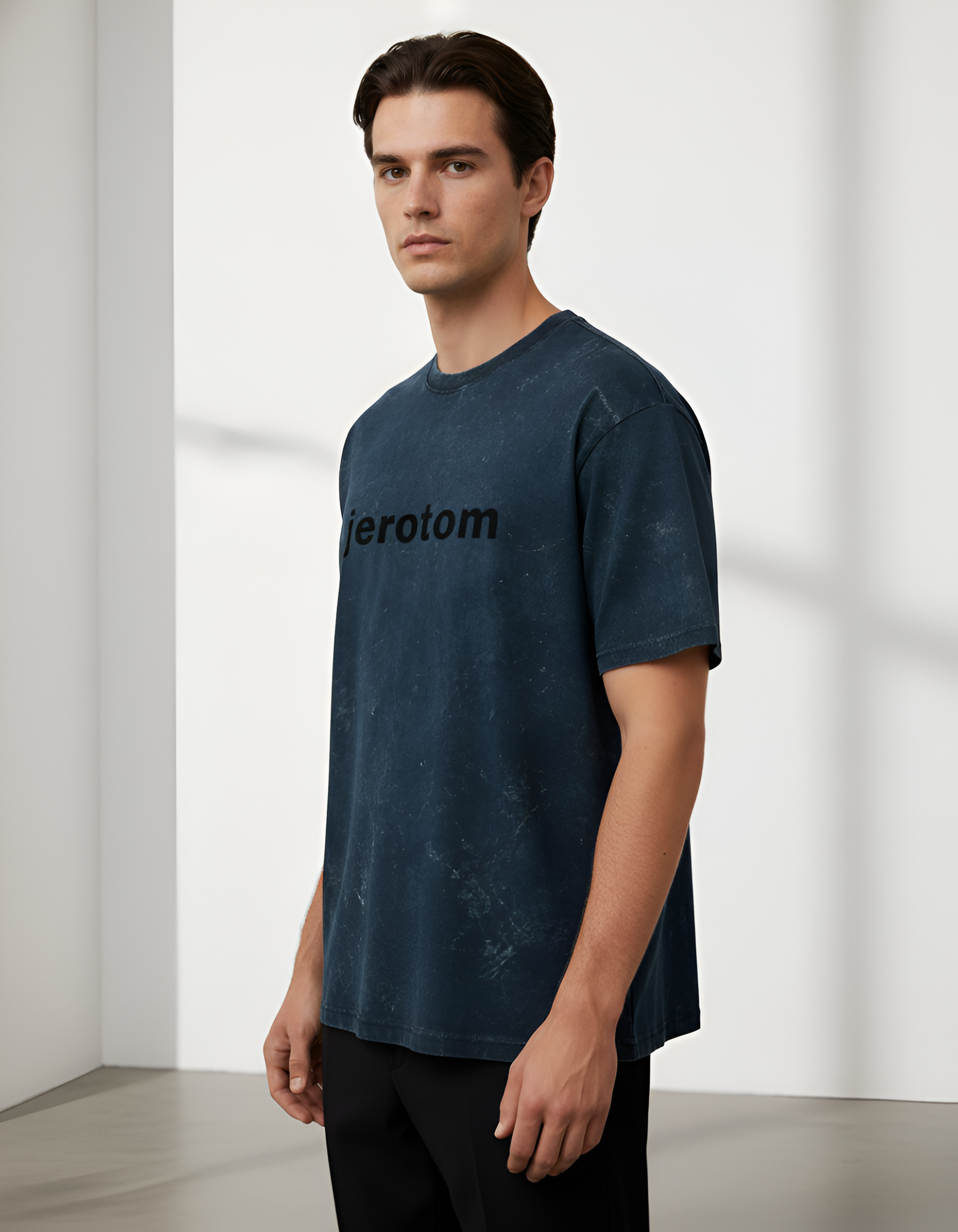 Vintage Acid-Wash Oversized T-Shirt – 100% Heavyweight Cotton