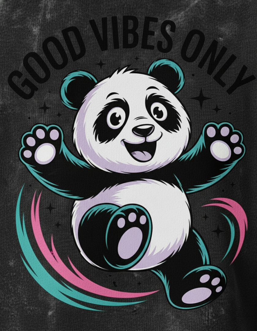 Vintage Acid-Wash Oversized T-Shirt – 100% Heavyweight Cotton