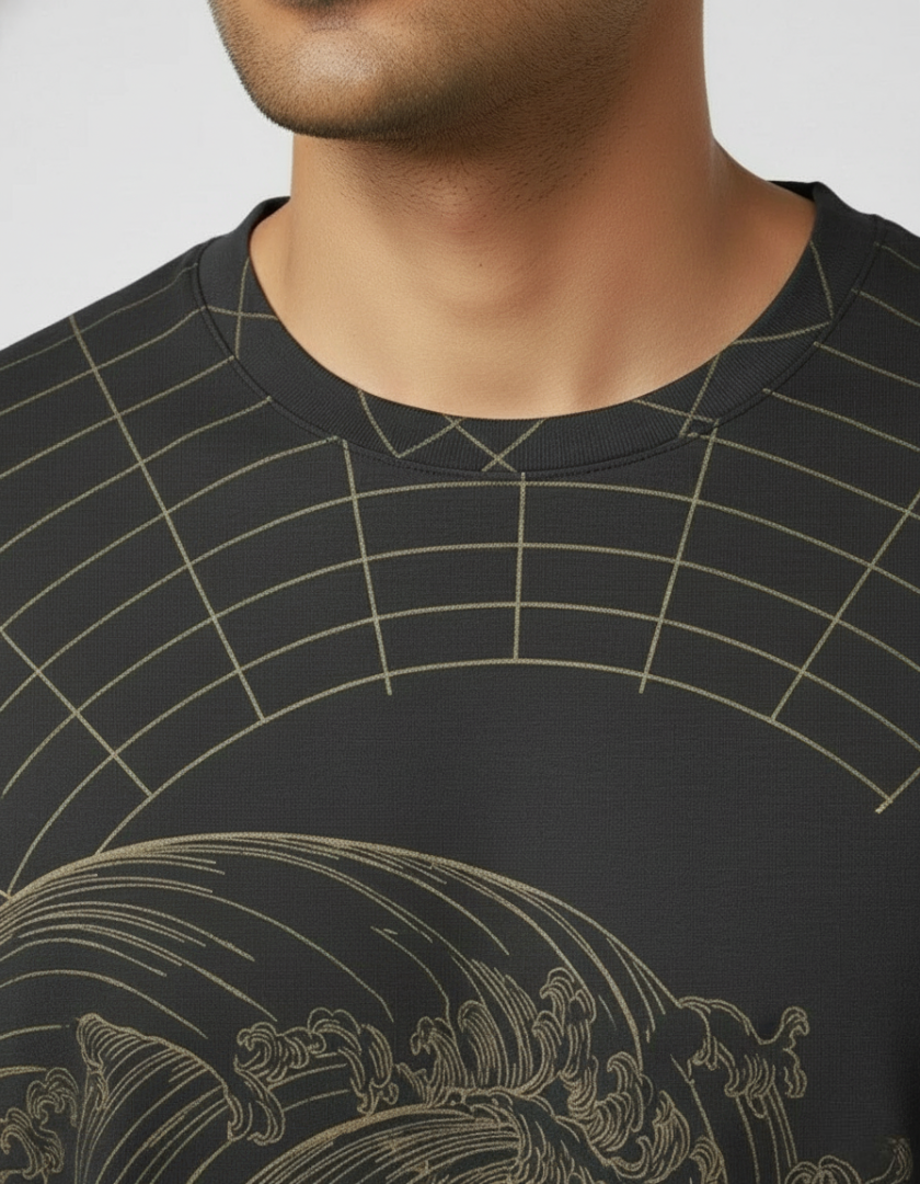 Premium Oversized T-Shirt – 240 GSM Micro-Knitted Polyester