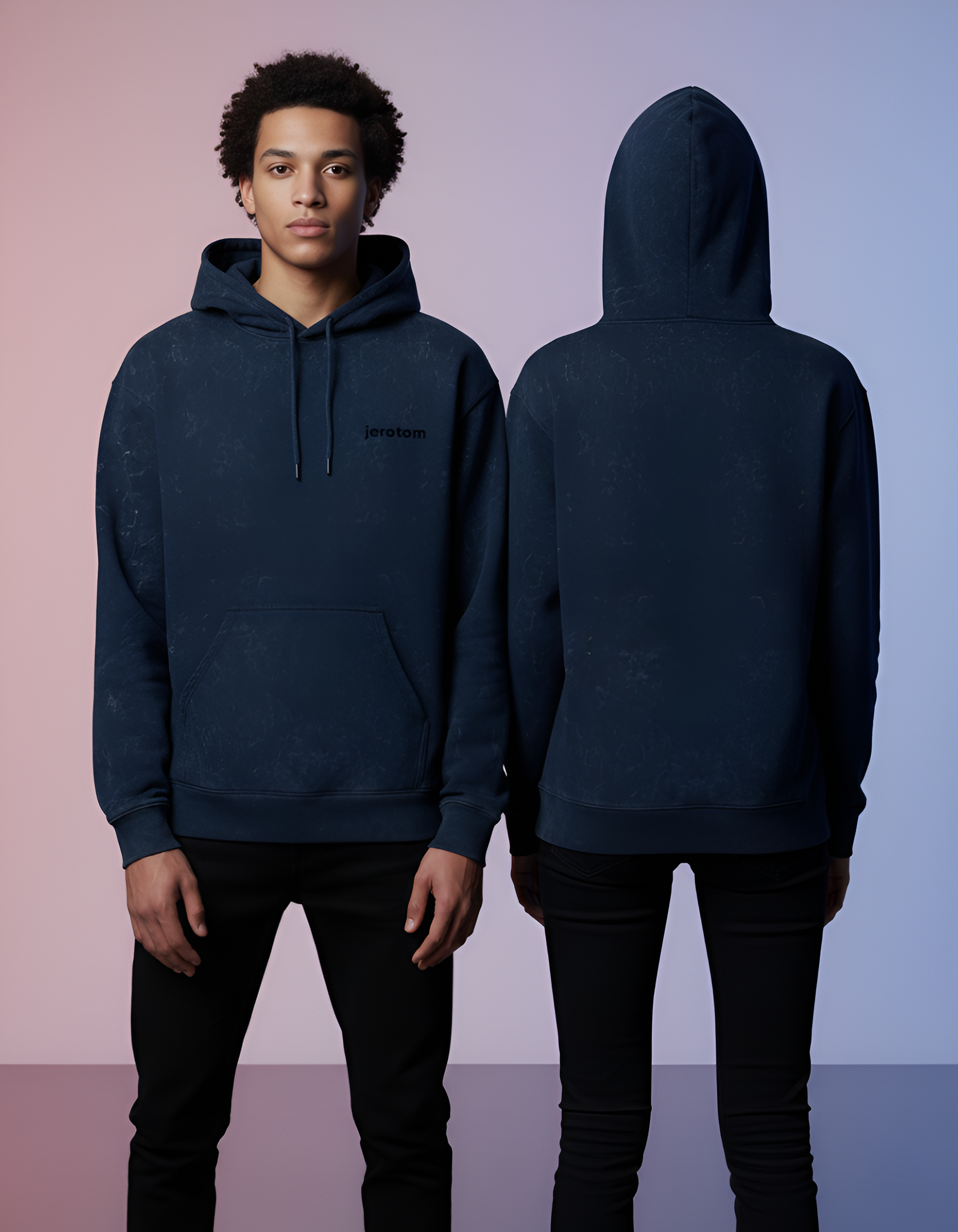 Unisex Acid Washed Hoodie 100% cotton