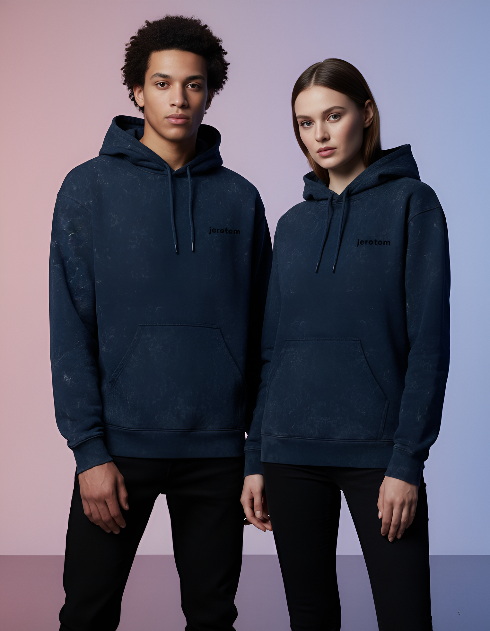 Unisex Acid Washed Hoodie 100% cotton