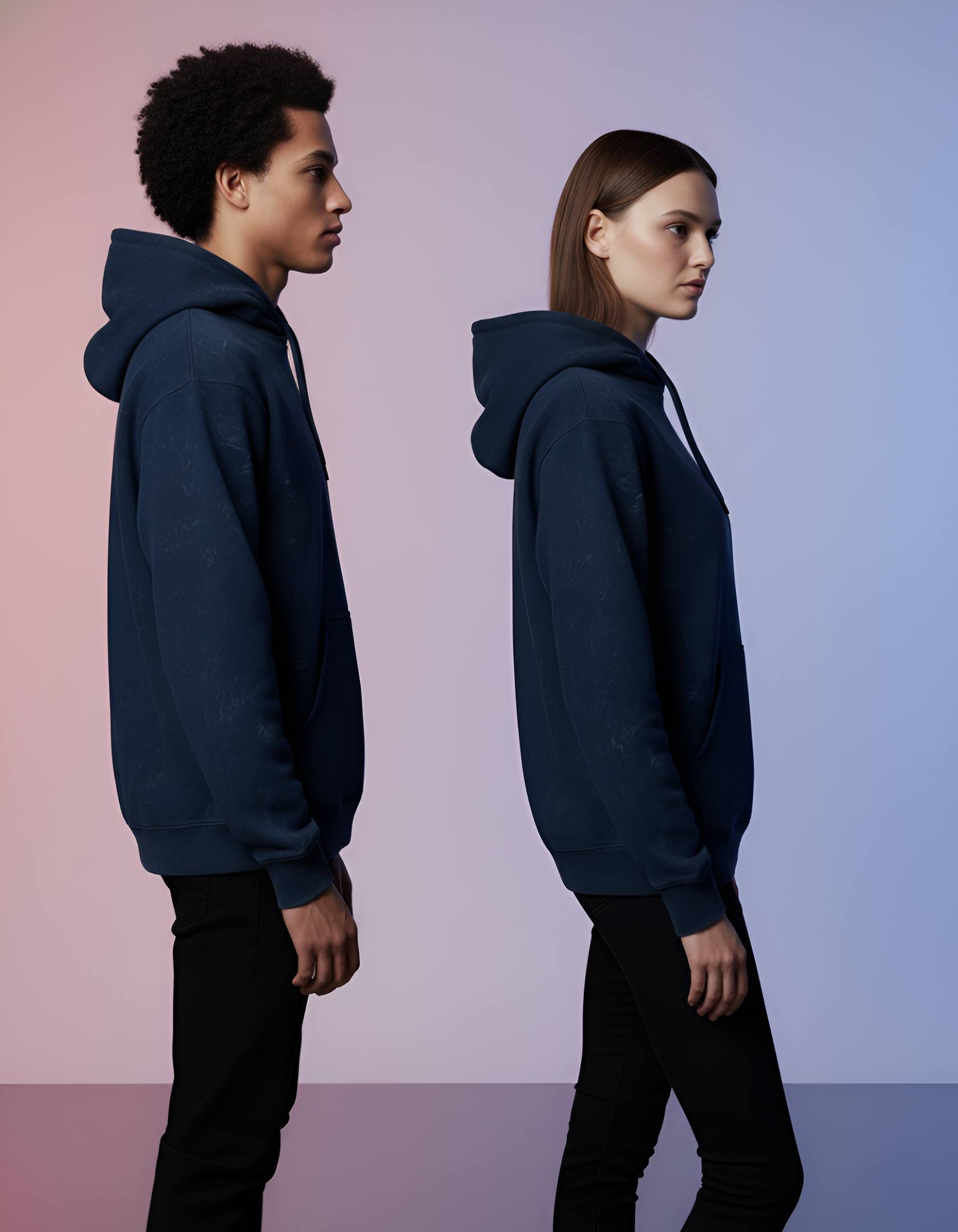 Unisex Acid Washed Hoodie 100% cotton