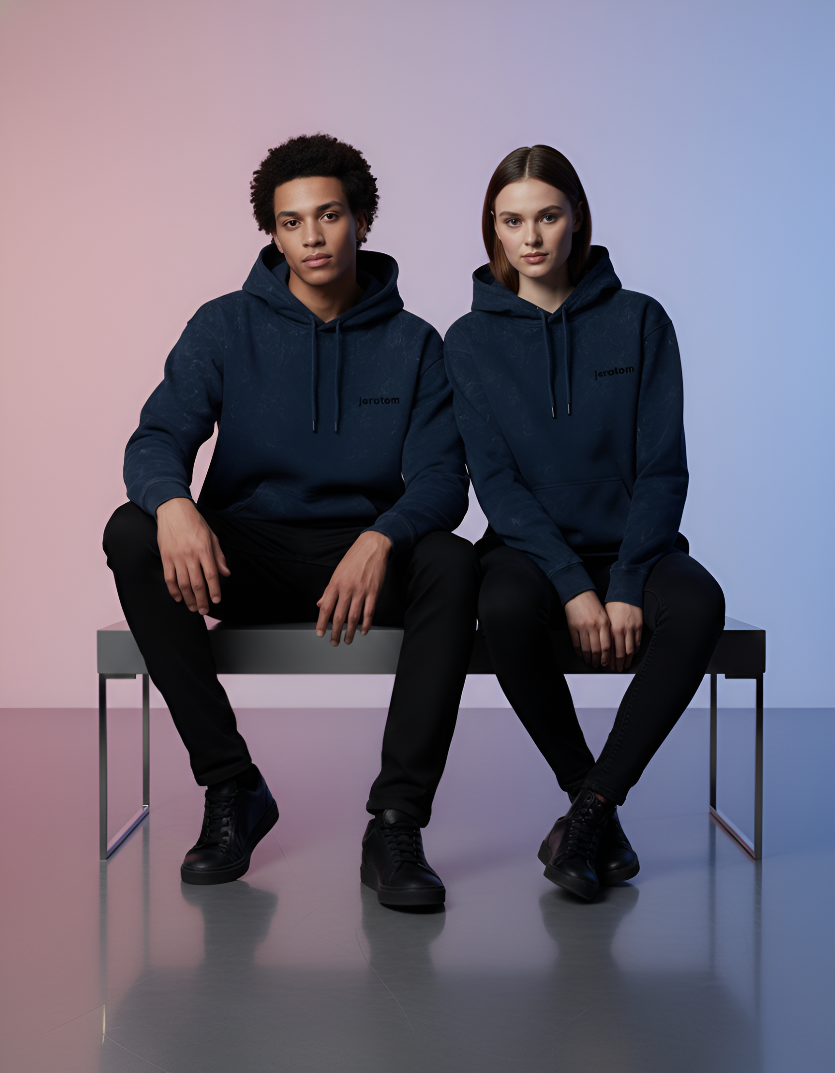 Unisex Acid Washed Hoodie 100% cotton