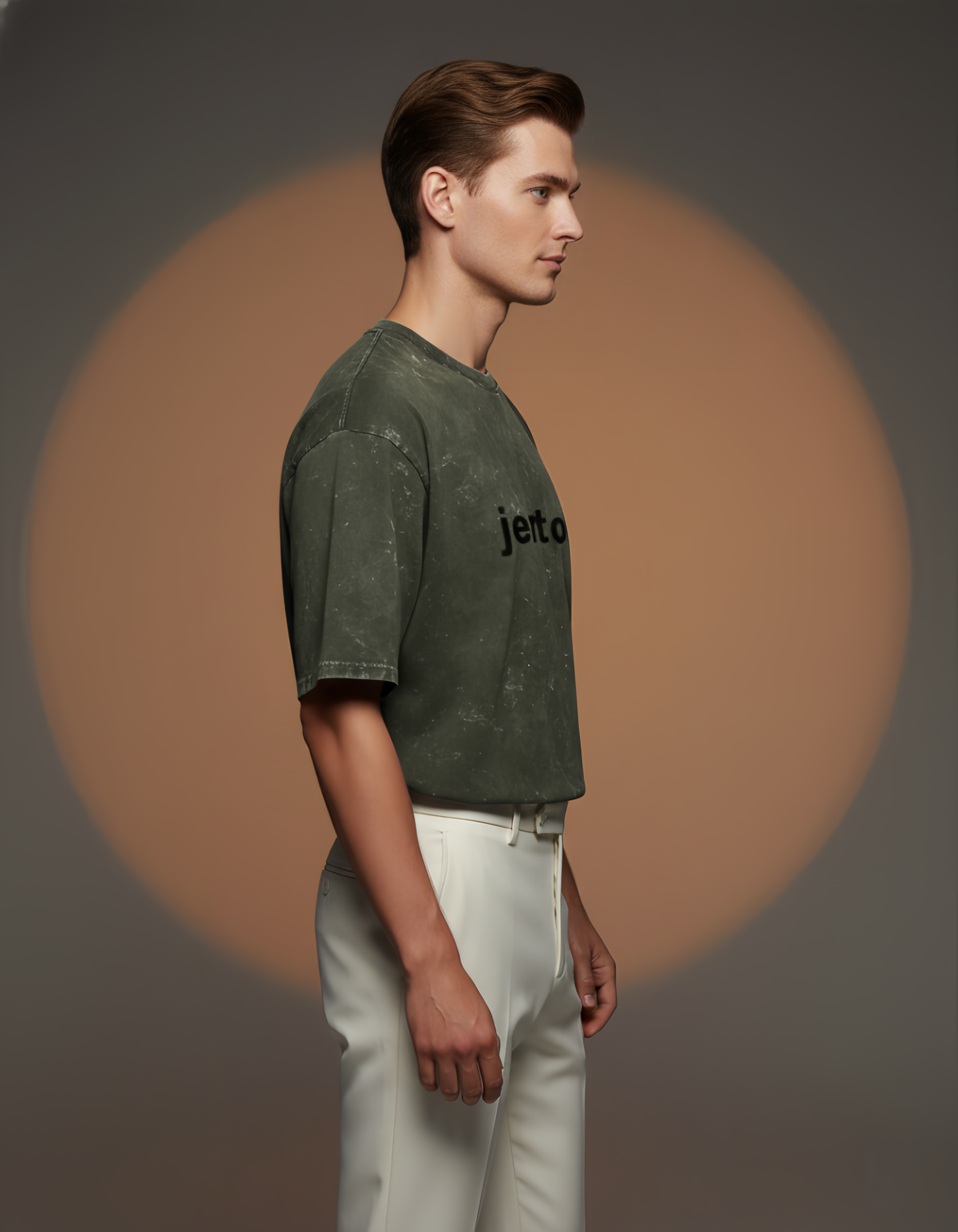 Vintage Acid-Wash Oversized T-Shirt – 100% Heavyweight Cotton