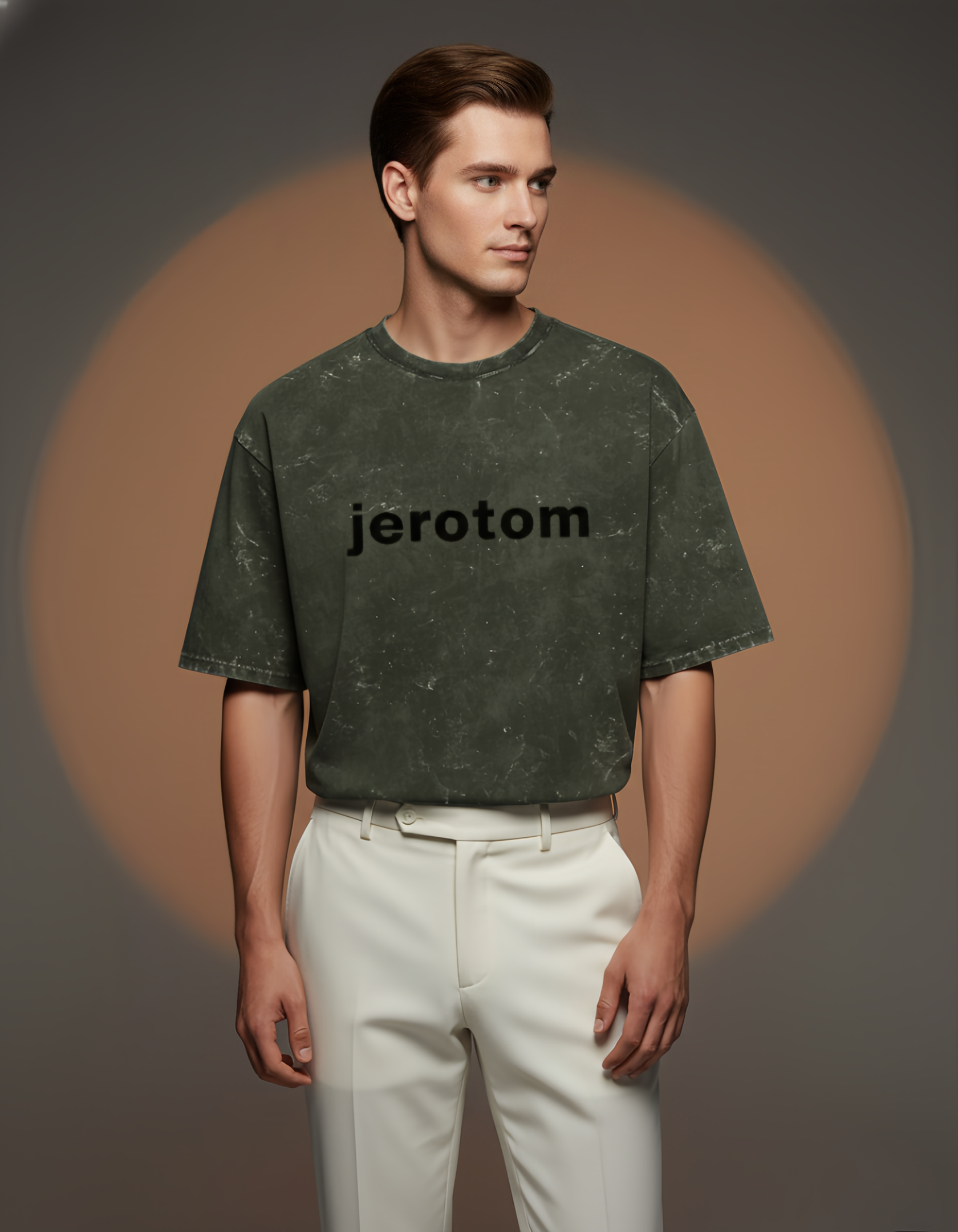 Vintage Acid-Wash Oversized T-Shirt – 100% Heavyweight Cotton