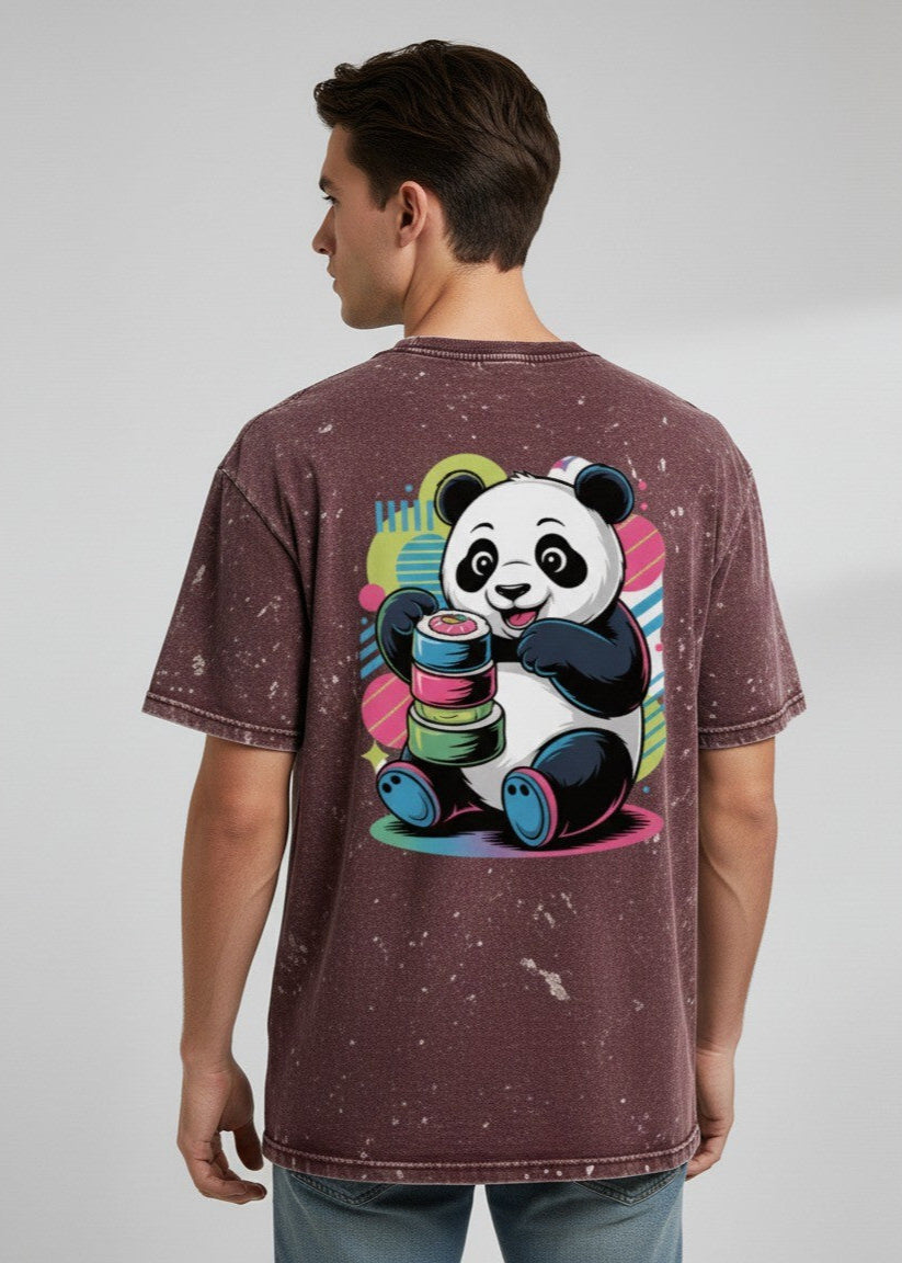 Vintage Acid-Wash Oversized T-Shirt – 100% Heavyweight Cotton