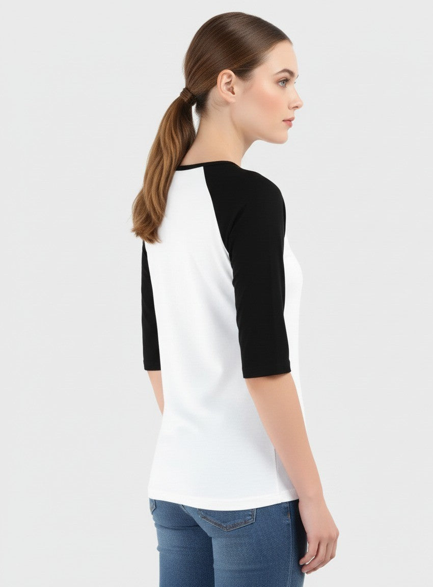 Women's Raglan T-Shirt 100% Cotton