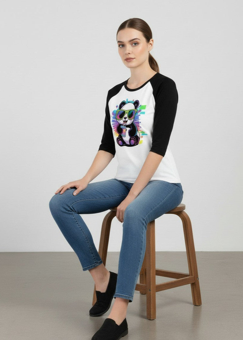 Women's Raglan T-Shirt 100% Cotton