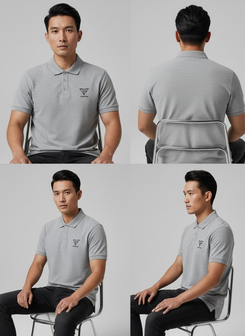 Classic Men’s Polo – 100% Cotton Airtex Comfort