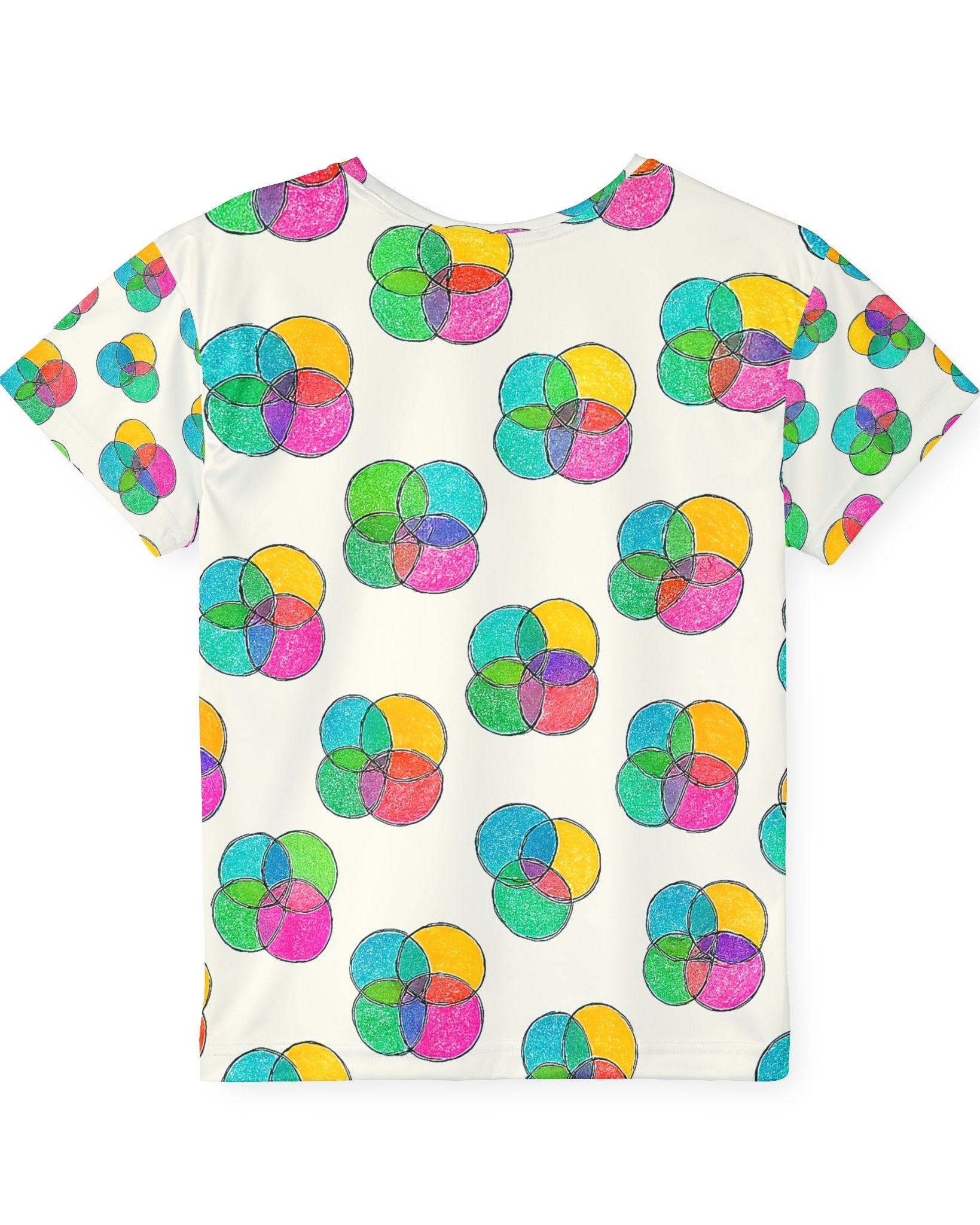 Girl's Crew Neck T-Shirt 100% spun polyester