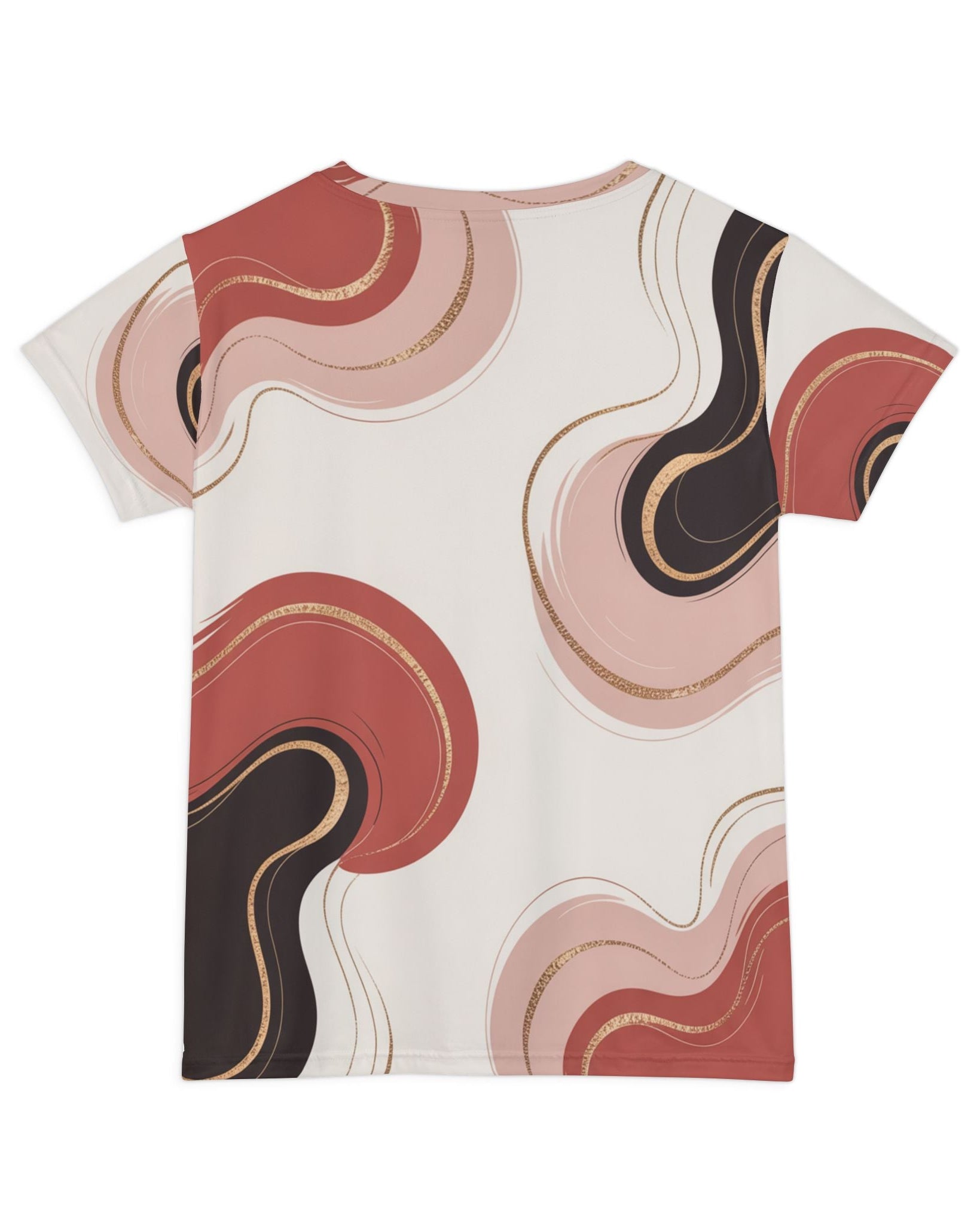 Women's Premium Polyester Unisex T-Shirt – Vibrant All-Over Print