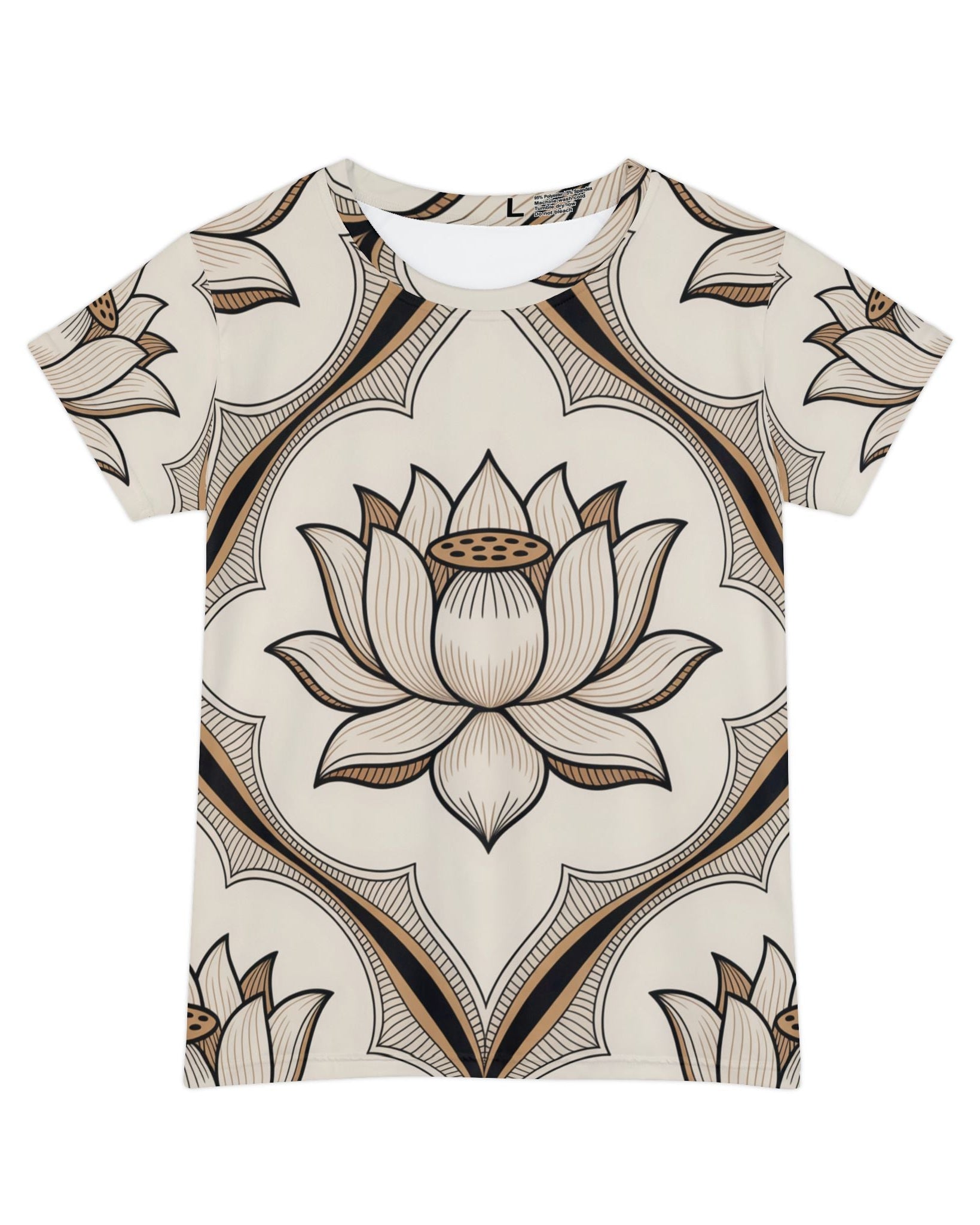 Women's Premium Polyester Unisex T-Shirt – Vibrant All-Over Print